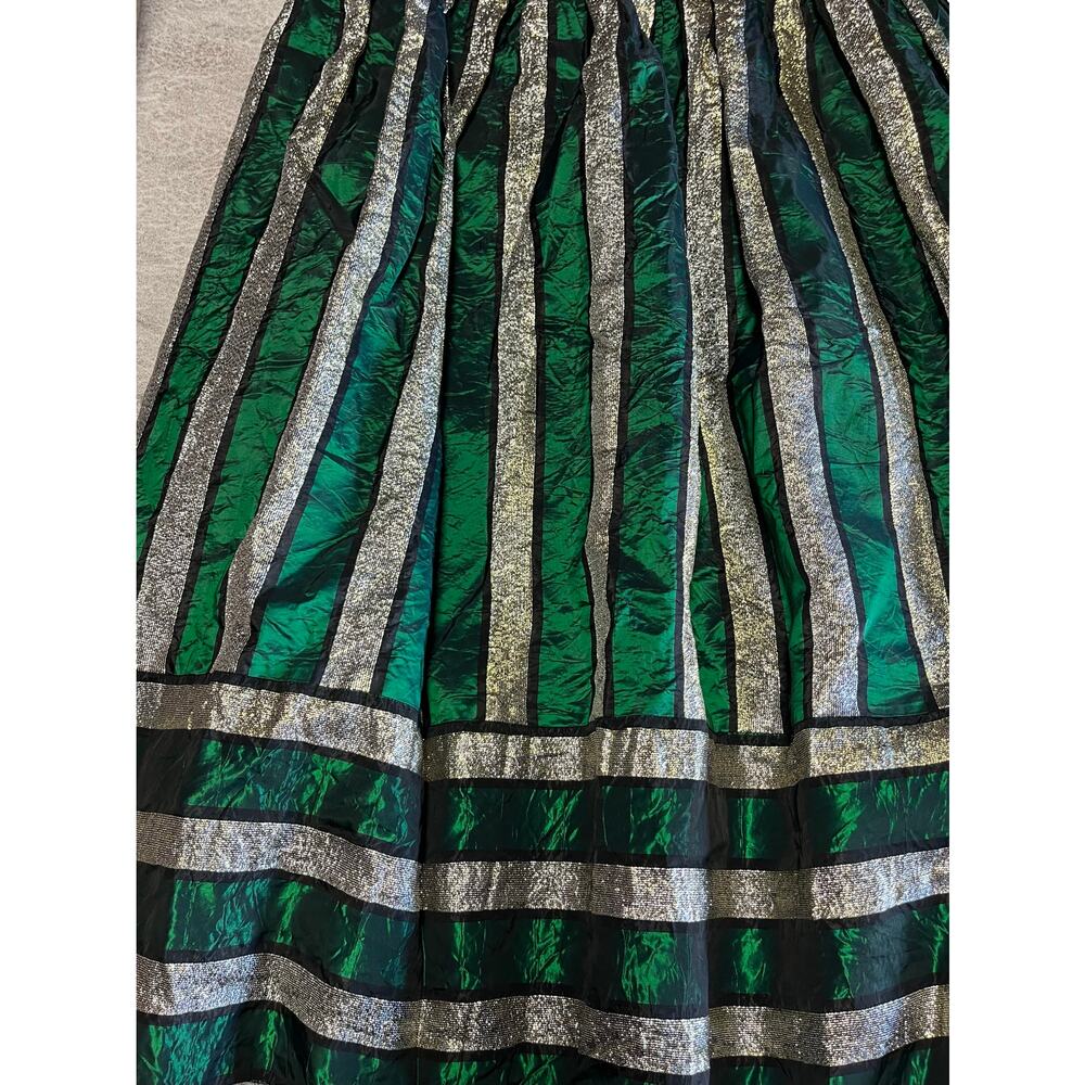 Rimini Vintage Striped Velvet 80's Maxi Dress - Picture 2 of 7